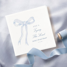 Guardanapo De Papel Arco Azul Ela Está Se Casando Chá de Noiva