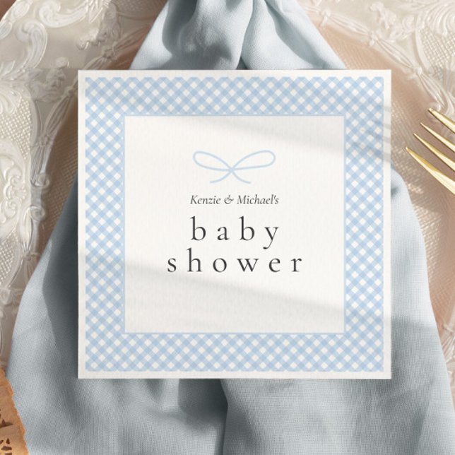 Guardanapo De Papel Arco Azul Moderno Simples (Criador carregado)