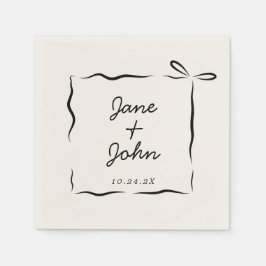 Guardanapo De Papel Arco Casamento Coquetel Napkins Manuscrito