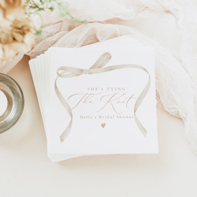 Guardanapo De Papel ARCO da Feira de Marfim, ela é Chá de panela Casan (Criador carregado)