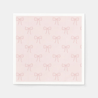Guardanapo De Papel Arco de Arte de Linha Rosa Minimalista