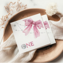 Guardanapo De Papel Arco de coquete cor-de-rosa