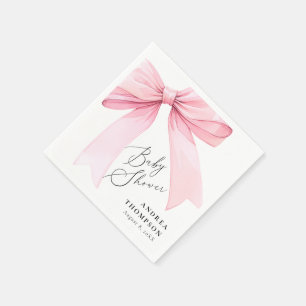 Guardanapo De Papel Arco de coquete rosa elegante