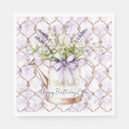 Guardanapo De Papel Arco de Flores de Lavanda Aniversário