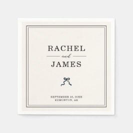 Guardanapo De Papel Arco de Noiva Casamento Minimalista Elegante Recep