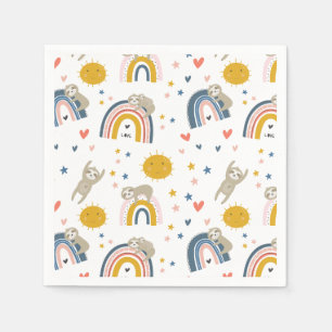 Guardanapo De Papel Arco-Íris Bonito