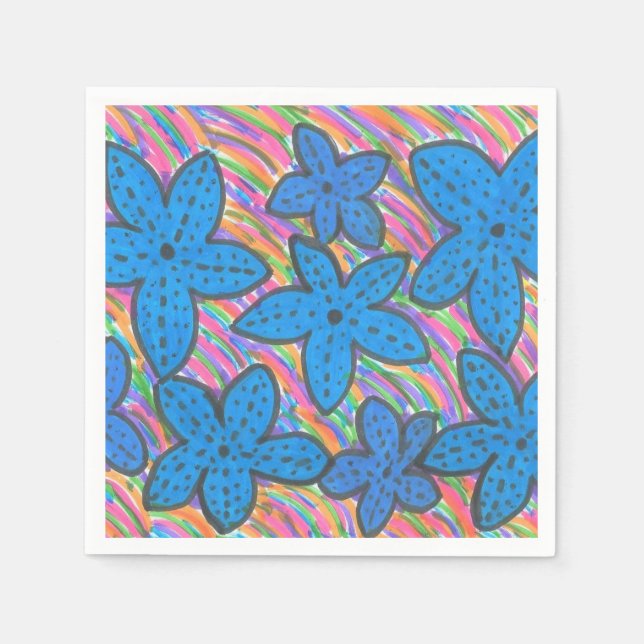 Guardanapo De Papel Arco-Íris Brilhante Papel Napkins (Frente)