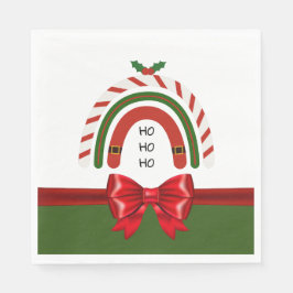 Guardanapo De Papel Arco-Íris de Natal Deixe nevar