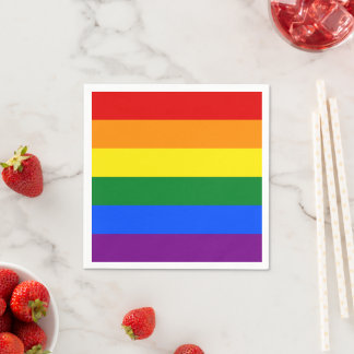 Guardanapo De Papel Arco-Íris do Orgulho LGBT