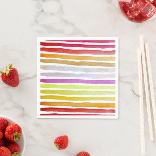 Guardanapo De Papel Arco-íris libra aquarela fofa