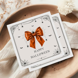 Guardanapo De Papel Arco Laranja Feliz Dia das Bruxas
