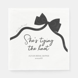 Guardanapo De Papel Arco negro que ela é chá de panela de casando
