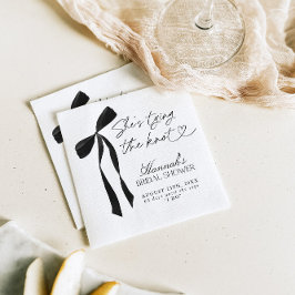 Guardanapo De Papel Arco Preto, ela é Chá de panela de Casando