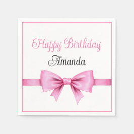 Guardanapo De Papel Arco Quic Pink Watercolor Doce 16 Aniversário