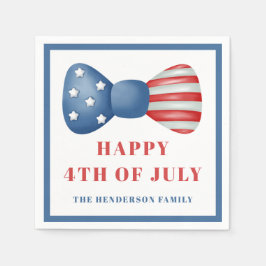 Guardanapo De Papel Arco Vermelho, Branco E Azul 4 De Julho