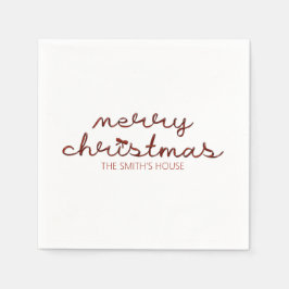 Guardanapo De Papel Arco Vermelho Natal