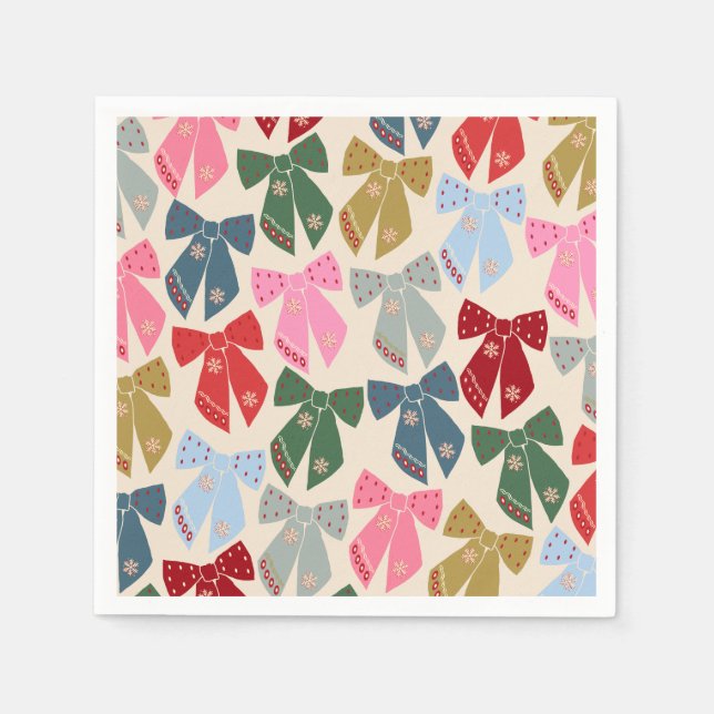 Guardanapo De Papel Arcos de Natal Coquette (Frente)