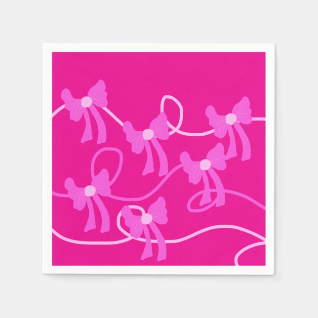 Guardanapo De Papel Arcos desenhados à mão Amantes Amarelos Rosa (Frente)