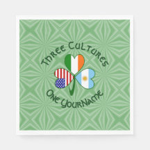 Argentina Irlanda EUA Trevo Bandeira Personalizada