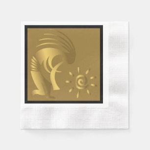Guardanapo De Papel Arizona de música Dourada Kokopelli