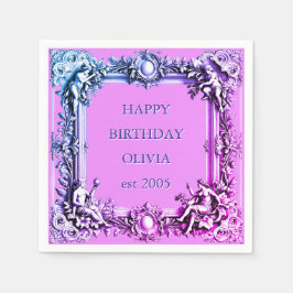 Guardanapo De Papel Armadura de rolo vitoriana personalizada Elegante 