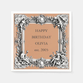 Guardanapo De Papel Armadura personalizada vitoriana com enrolamento –