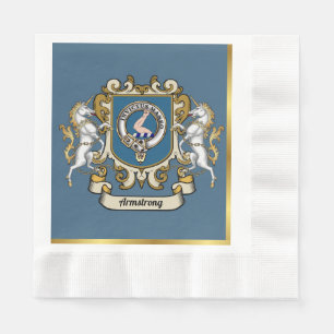 Guardanapo De Papel Armstrong Clan Crachá Blue Personalizado