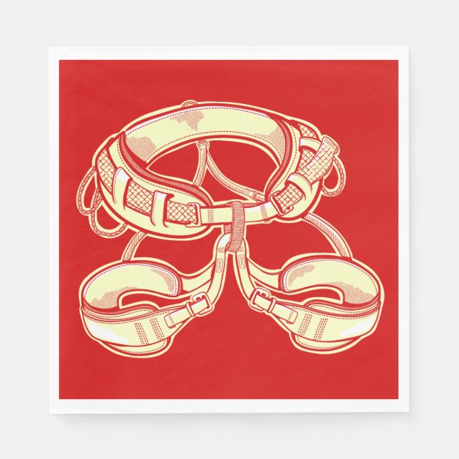 Guardanapo De Papel Arnês de escalada (Frente)