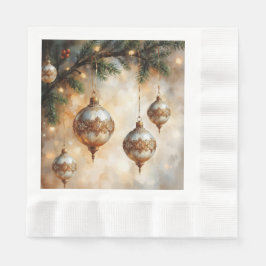 Guardanapo De Papel Arranjo Sofisticado de Enfeites de Natal