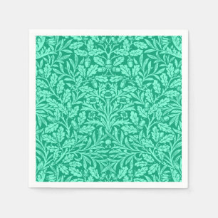Guardanapo De Papel Art Nouveau Floral Damask, Turquesa e Água