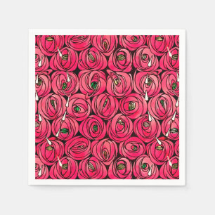 Guardanapo De Papel Art nouveau Rosas