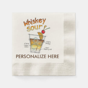 GUARDANAPO DE PAPEL - ARTE ÁCIDA DO COCKTAIL DA