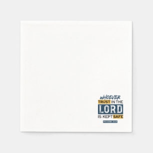 Guardanapo De Papel Arte de Citação Bíblica - Provérbios 29:25 Confie