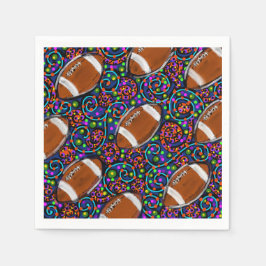 Guardanapo De Papel Arte de Futebol Azul