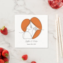 Arte de Linha de Beijo Lésbica Minimalista Persona