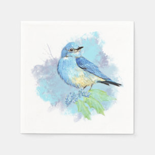 Guardanapo De Papel Arte de pássaro azul Bonito de Bluebird