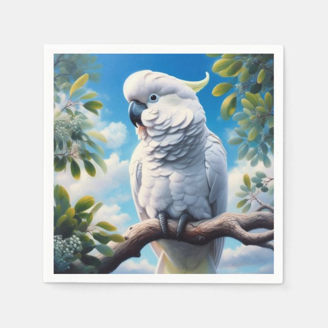 Guardanapo De Papel Arte do Cockatoo (Frente)