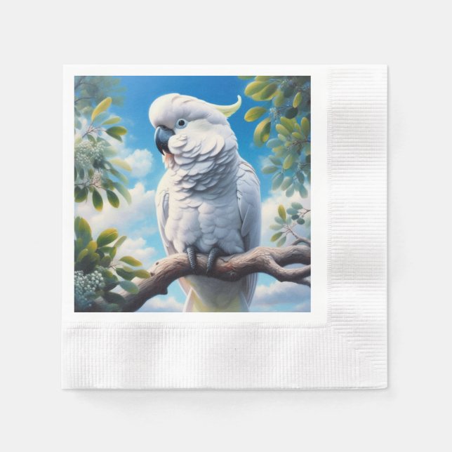 Guardanapo De Papel Arte do Cockatoo (Frente)