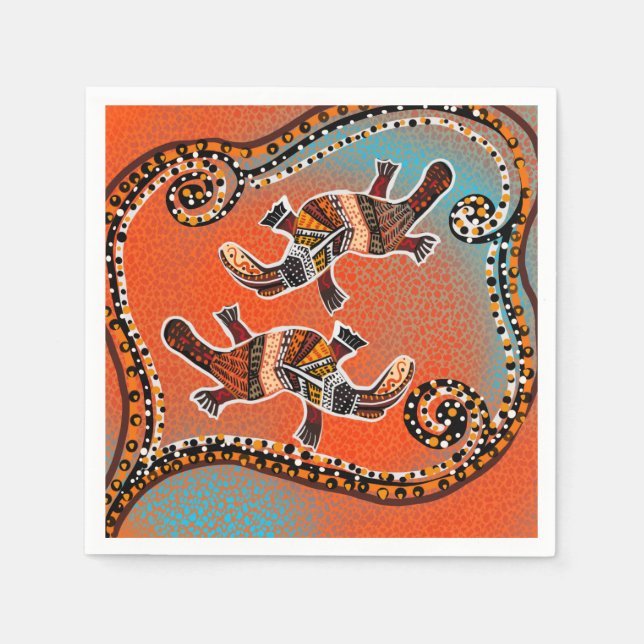 GUARDANAPO DE PAPEL ARTE DO PLATIPUS       (Frente)