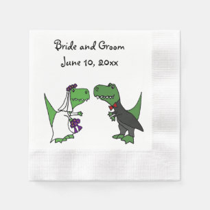 Guardanapo De Papel Arte engraçada do casamento dos noivos dos