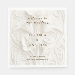 Guardanapo De Papel Arte Floral Novo Vintage Casamento 