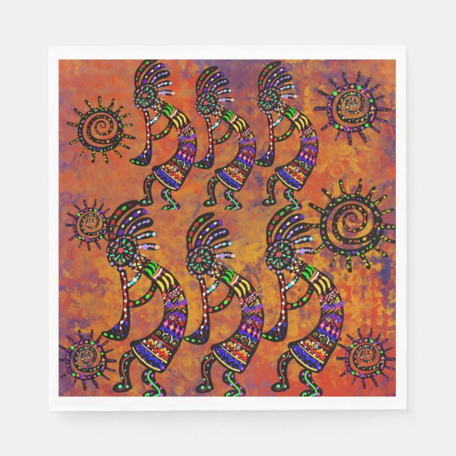 Guardanapo De Papel Arte Kokopelli  (Frente)