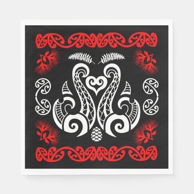 Guardanapo De Papel Arte Maori da Nova Zelândia (Frente)
