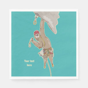 Guardanapo De Papel Arte para o Clima do Sloth Rock