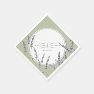 Guardanapo De Papel Arte personalizada da lavanda da aguarela da