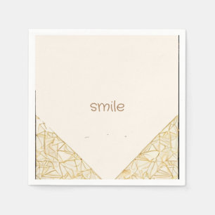 Guardanapo De Papel arte simples moderna gravada em pastel