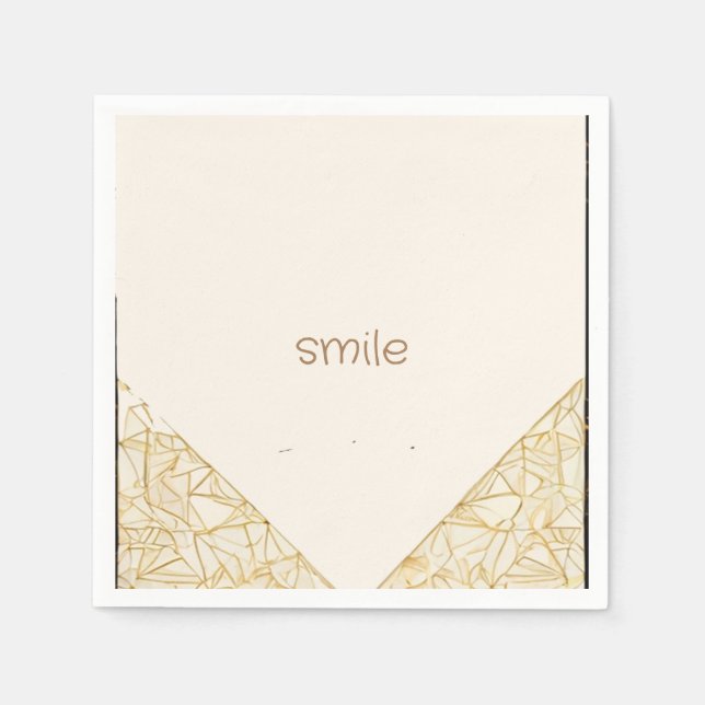 Guardanapo De Papel arte simples moderna gravada em pastel (Frente)