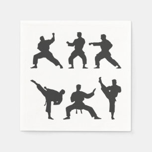 Guardanapo De Papel Artes Marciais Karate Taekwondo Papel