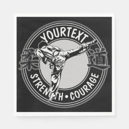 Guardanapo De Papel Artes Marciais Personalizadas JUDO Japão Combate E