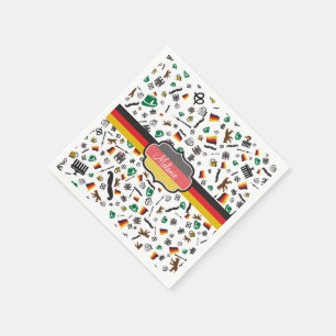 Guardanapo De Papel Artigos alemães com a bandeira de Alemanha